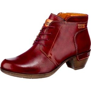 Purple pikolinos rotterdam lace up booties